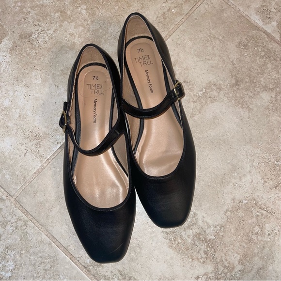 Time and Tru Shoes - Time and Tru Women's Black Mary Jane Flats